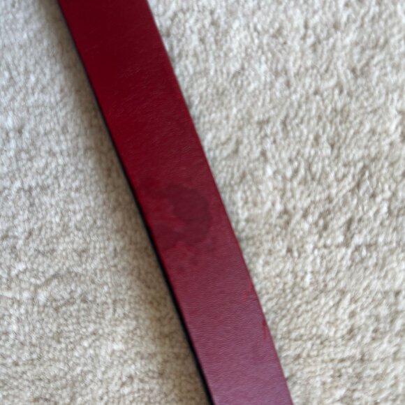 Vintage Coach 90s Red Leather Belt Women's Medium - Picture 10 of 15